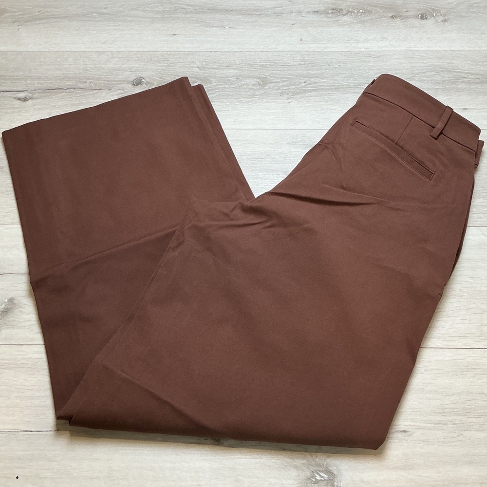 Old Navy Pixie Super Wide Leg Pants Women 14 Tall Brown New With Tags - Picture 3 of 8
